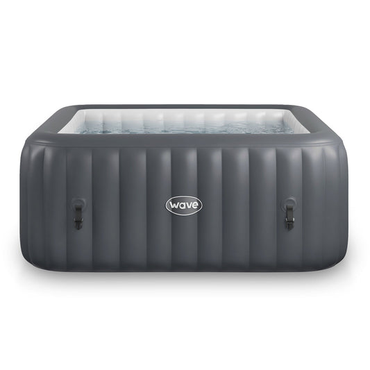 Pacific | 4/6-Person Inflatable Hot Tub | Integrated Heater | Dark Grey