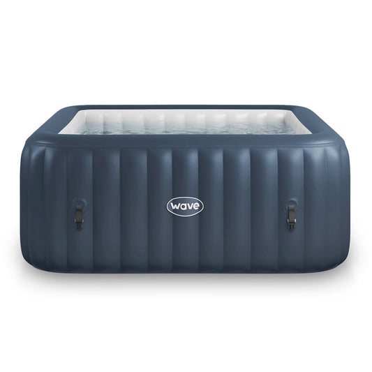 Pacific | 4/6-Person Inflatable Hot Tub | Integrated Heater | Navy